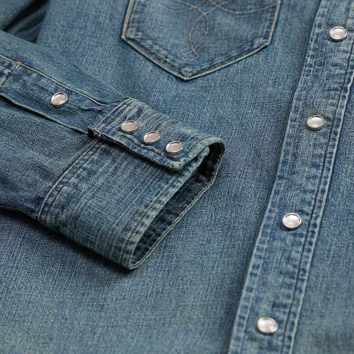 RRL Buffalo West Denim Shirt Dark Wash