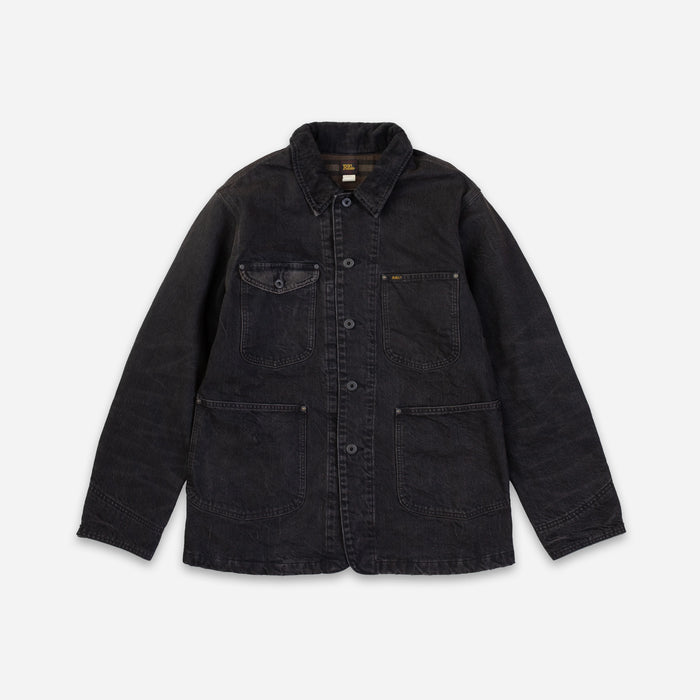 RRL Lynn Canvas Chore Jacket Black