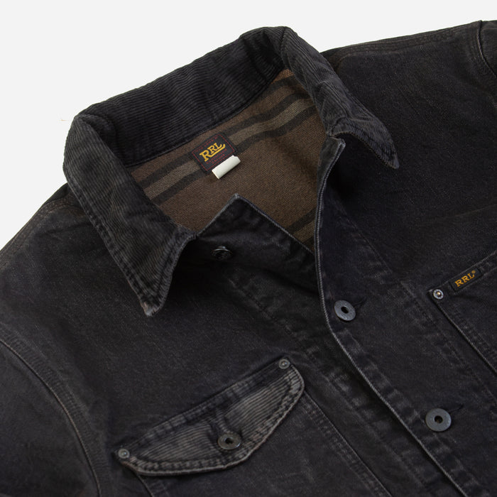 RRL Lynn Canvas Chore Jacket Black