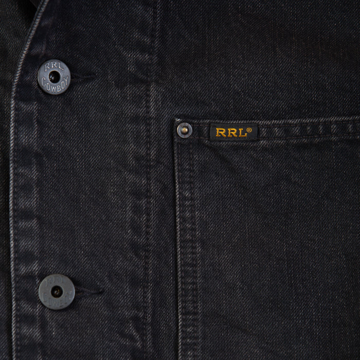 RRL Lynn Canvas Chore Jacket Black