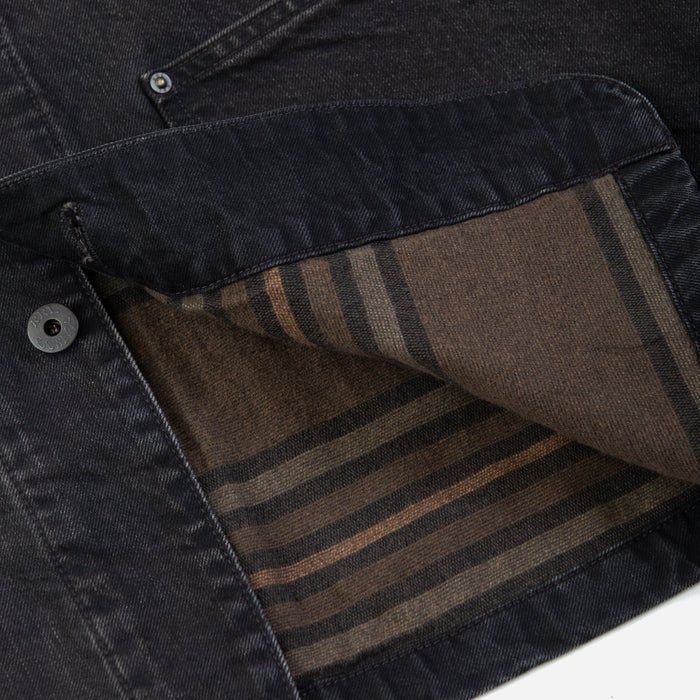 RRL Lynn Canvas Chore Jacket Black