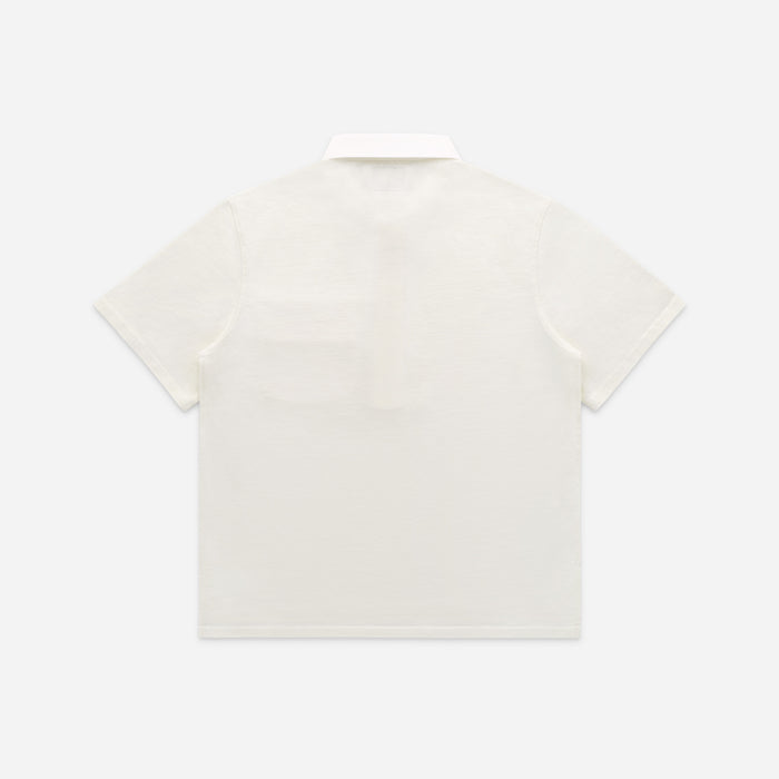 RUGBY SLUB WORKSHIRT - MILK