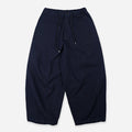 SASHIKO DENIM BALLOON PANTS - INDIGO