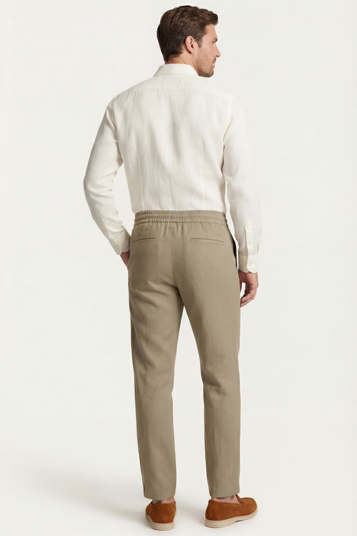 Sestri Tencel Drawstring Trousers Khaki