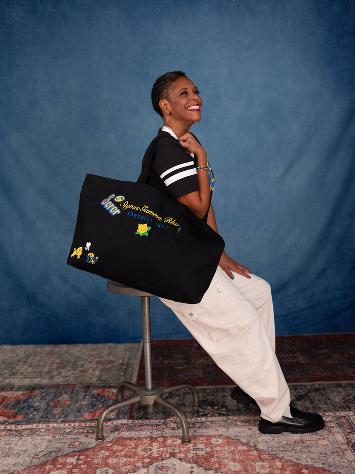 SGRho Cotton Canvas Jumbo Tote