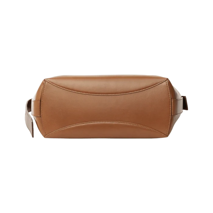 Signature Caramel Bucket Tote Bag (Medium Brown)