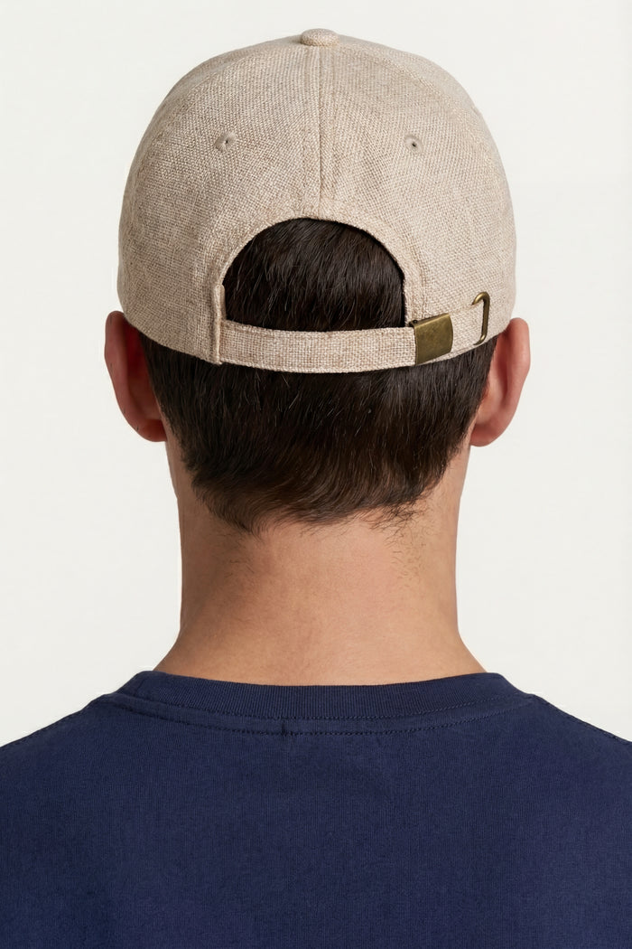 Silano Linen Cap Khaki