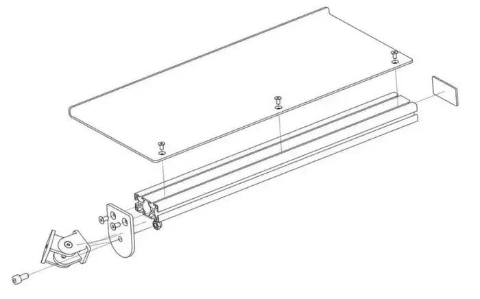 Sim-Lab - Keyboard tray - Sim Race Webshop B.V.