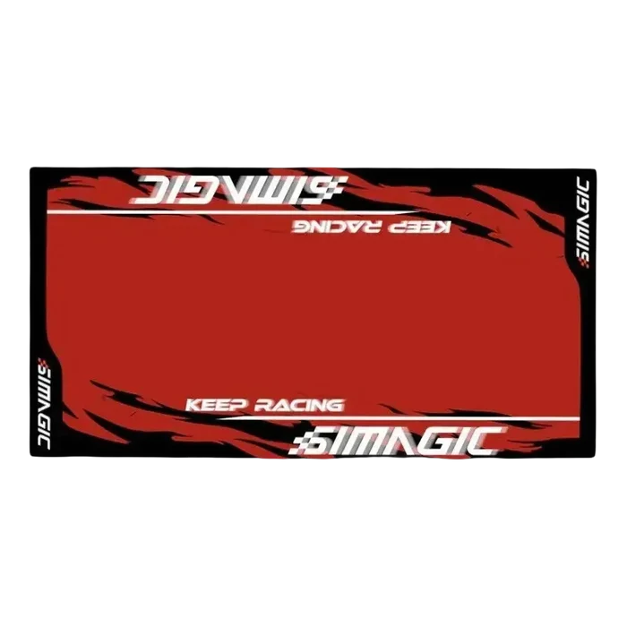 Simagic Floor Mat – Black / Red - Sim Race Webshop B.V.