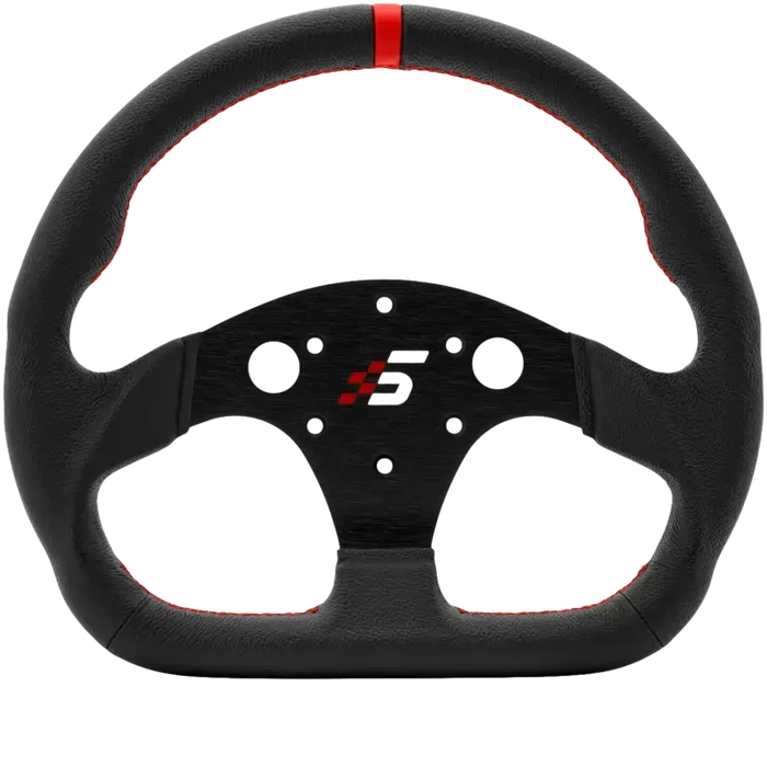 Simagic P-325D steering wheel rim (K), 325mm - leather - Sim Race Webshop B.V.