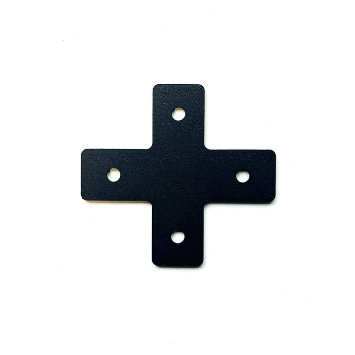 SimXPro 2x Cross - Connector Plate 3mm - 40 - 80 - 120 Black - Sim Race Webshop B.V.