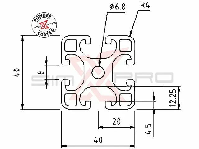 SimXPro 40x40 Profile - Sim Race Webshop B.V.