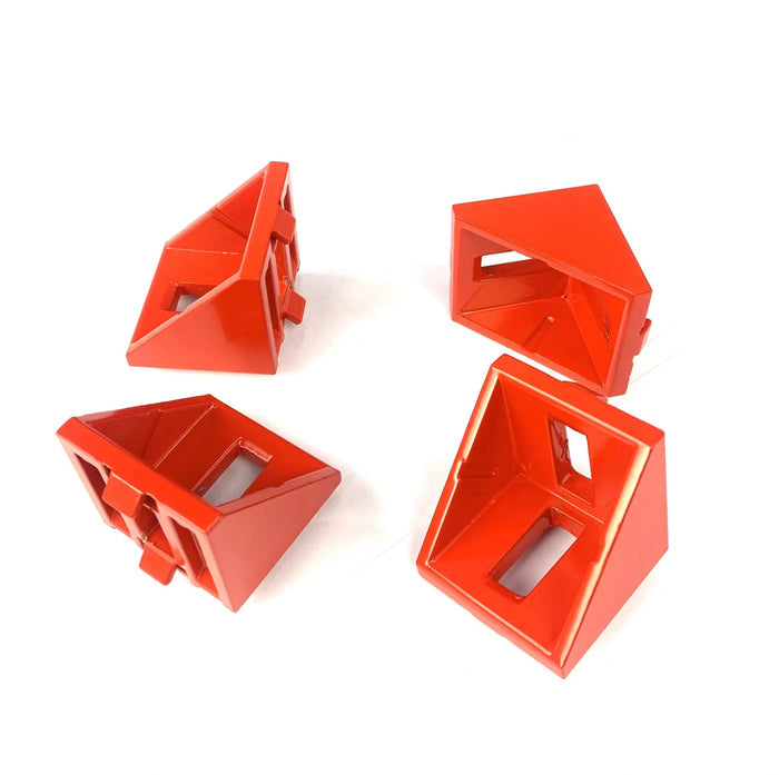SimXPro 4x Corner bracket - 4040 Aluminium Racing Red - Sim Race Webshop B.V.