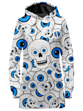 Skull Eye Balls Hoodie Dress Sartoris Art Epic Hoodie