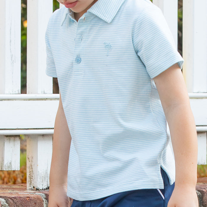 Sky Stripe Polo