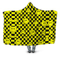 Smile Checkerboard Hooded Blanket Sartoris Art Epic Hoodie