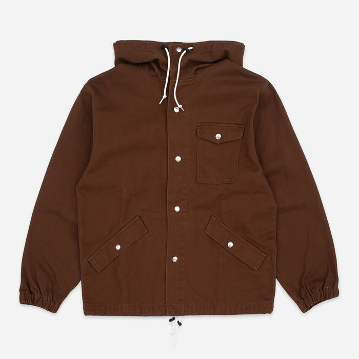 SNAP BREAKER JACKET - BROWN