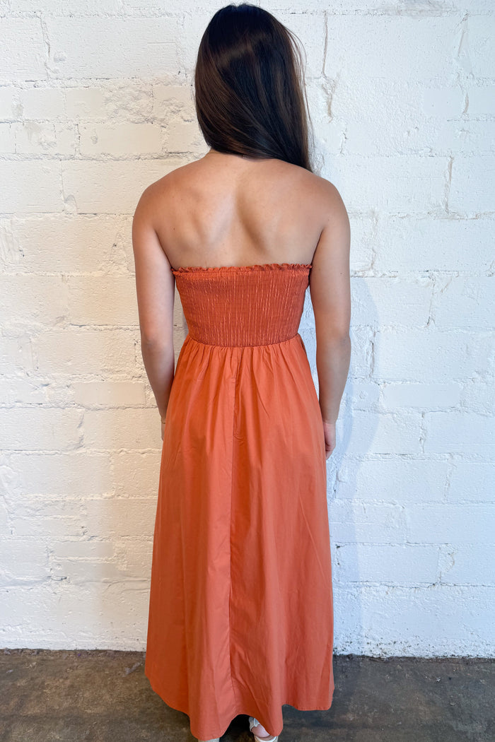 Soft Horizon Maxi Orange, adeline boutique, dallas boutique, boutique