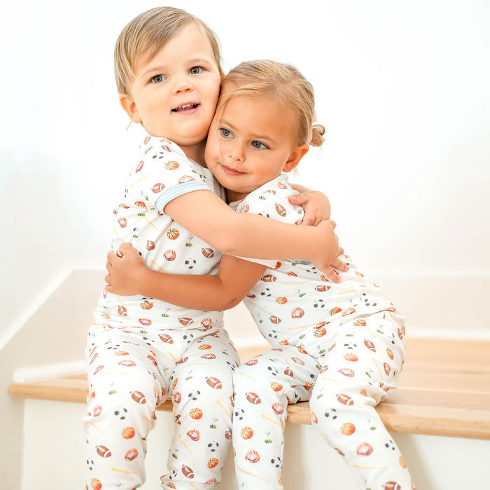 Sports Pima Pink Stripe Loungewear