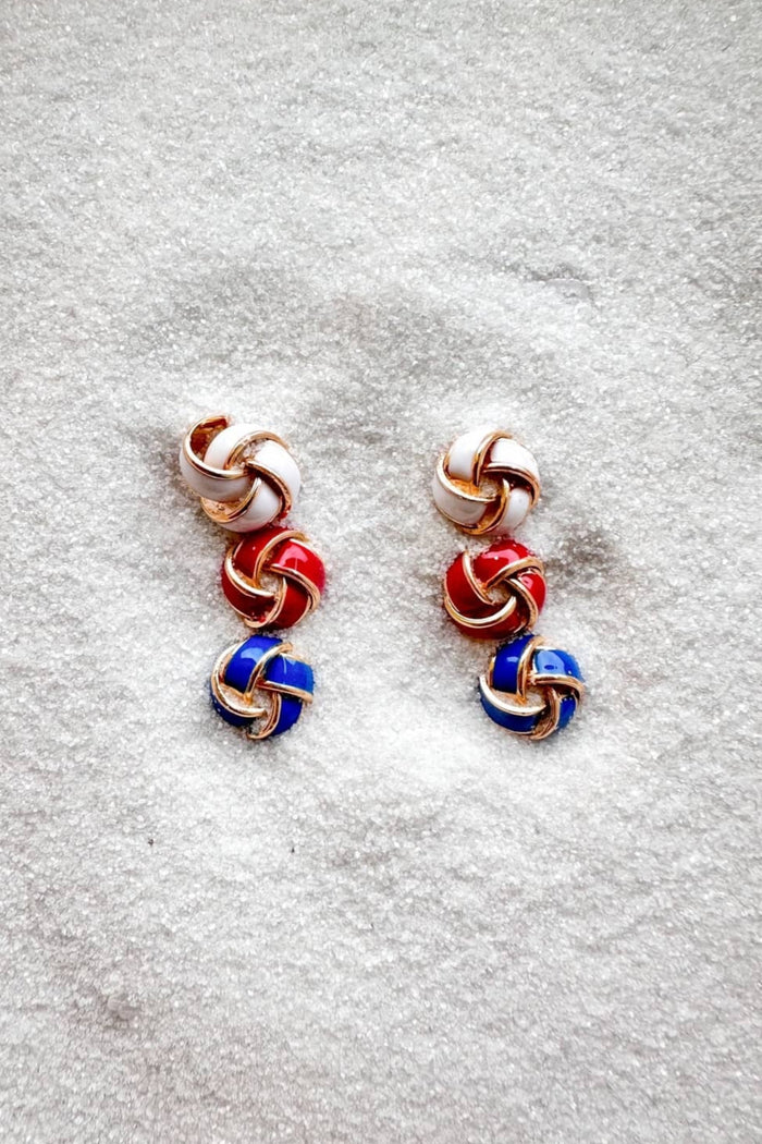 Star Spangled Earrings, Adeline Boutique, Jewelry, Dallas Boutique, Accessories, 4th of July