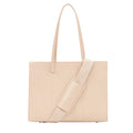 Structured Tote For Work in Beige