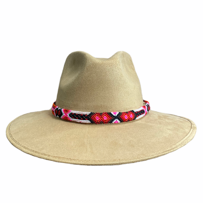 Suede Cowgirl Hat with braided hat band