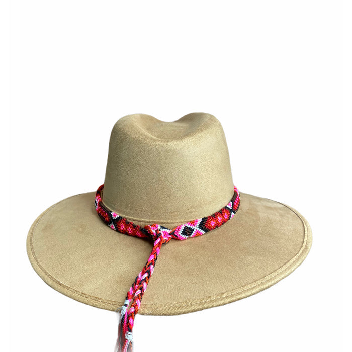 Suede Cowgirl Hat with braided hat band