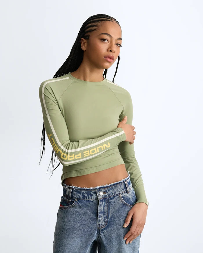 Suzuka Slim Long-Sleeve Tee Green