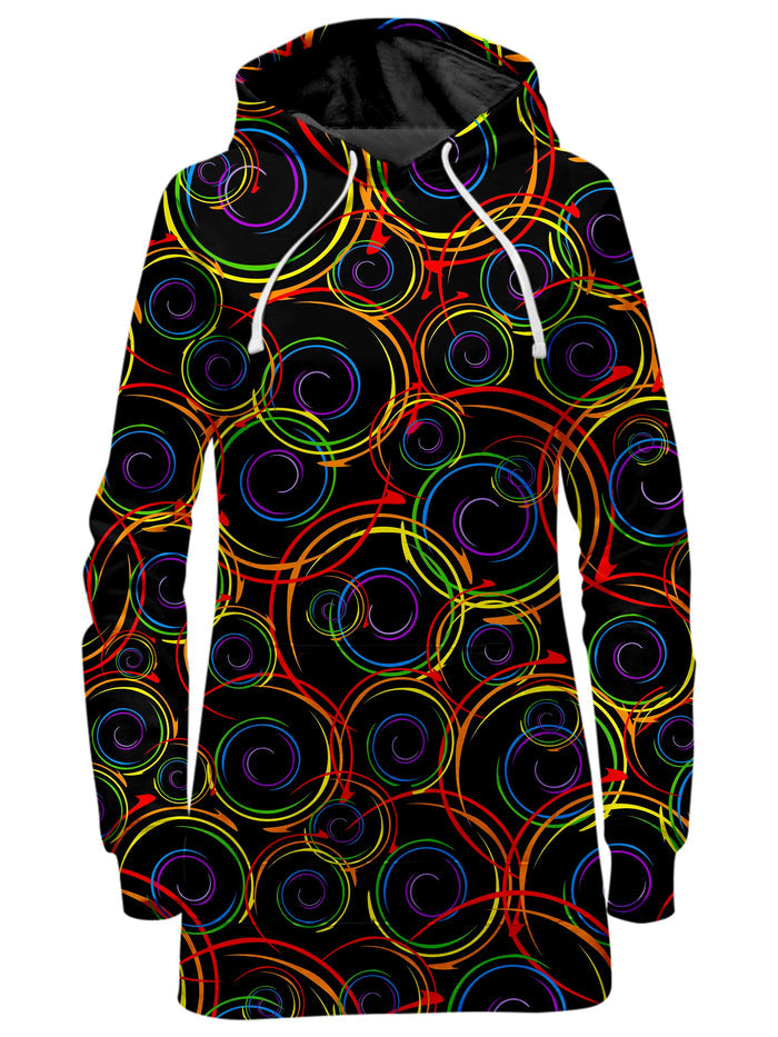 Swirl Abstract Hoodie Dress Sartoris Art Epic Hoodie