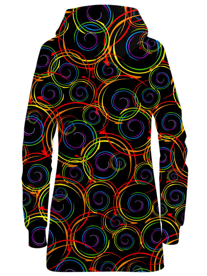 Swirl Abstract Hoodie Dress Sartoris Art Epic Hoodie