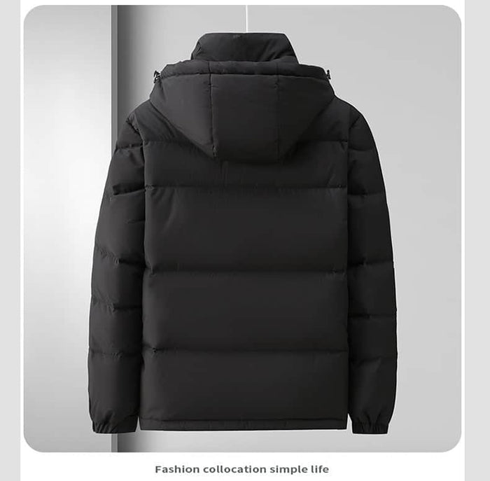 Winter Down Jacket Men's High-grade Hooded Loose BadAssWear.fi