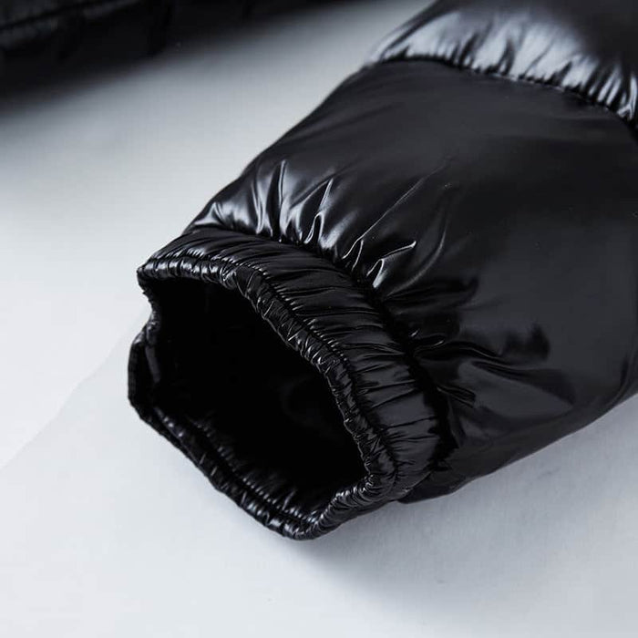 Short Coat Trendy Men's Glossy Thickened Down Jacket BadAssWear.fi