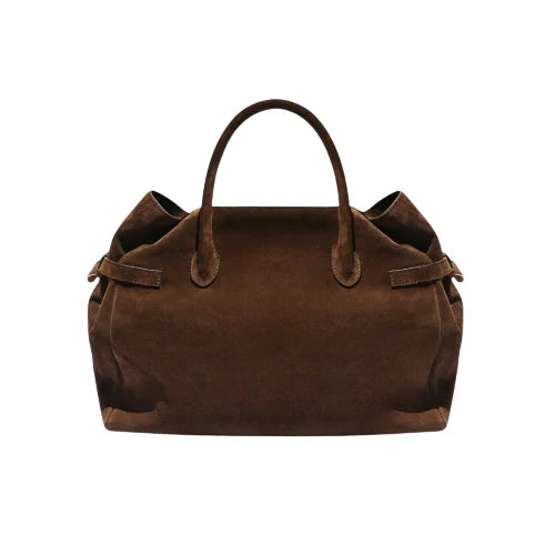 The Everyday Tote Bag Brown Suede