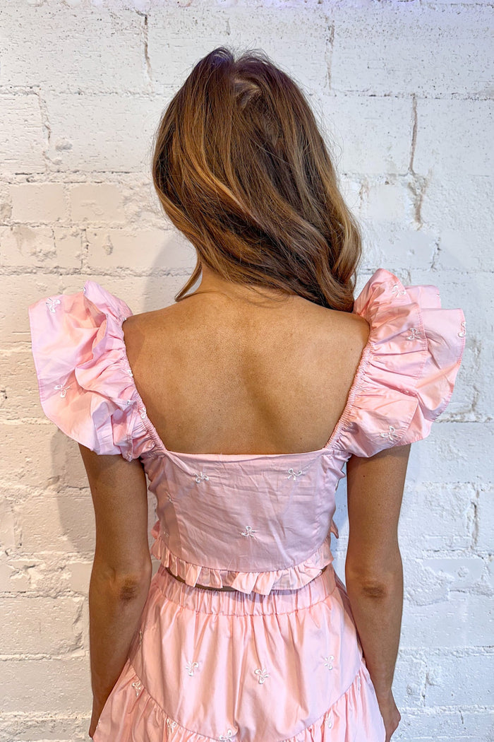 Tied with Grace Bow Top, Two Piece Set, Adeline Boutique, Dallas Boutique, Boutiques, Spring Set, Easter Outfit