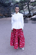 Tiered Maxi Skirt- Lebombo Rust