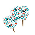 Triangle 60s Retro Tripod Nesting Table Set Cat Geometric - One Size - retro nesting tables