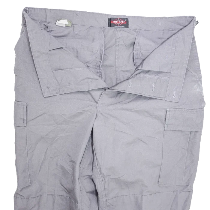 Tru-Spec Light Grey Ripstop BDU Trousers - Large Long - Tru-Spec - Combat Trousers