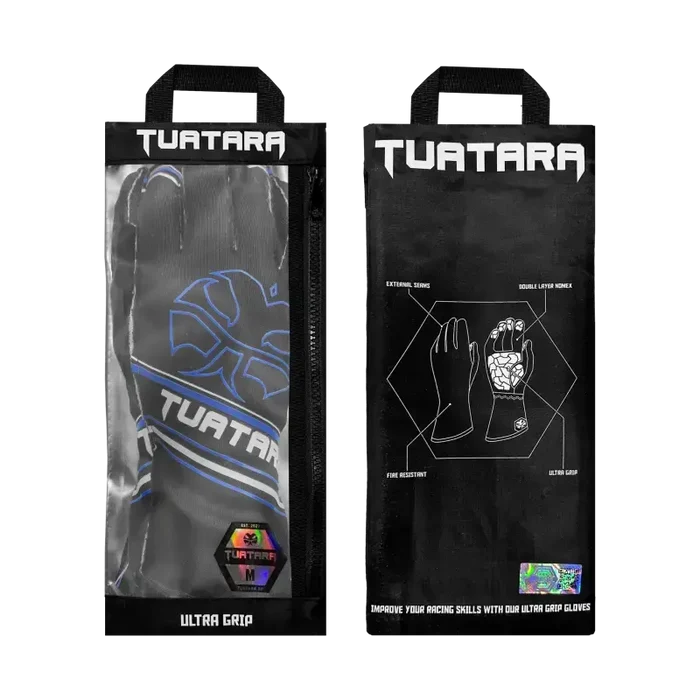 Tuatara Nomex Gloves – BLK/BL - Sim Race Webshop B.V.