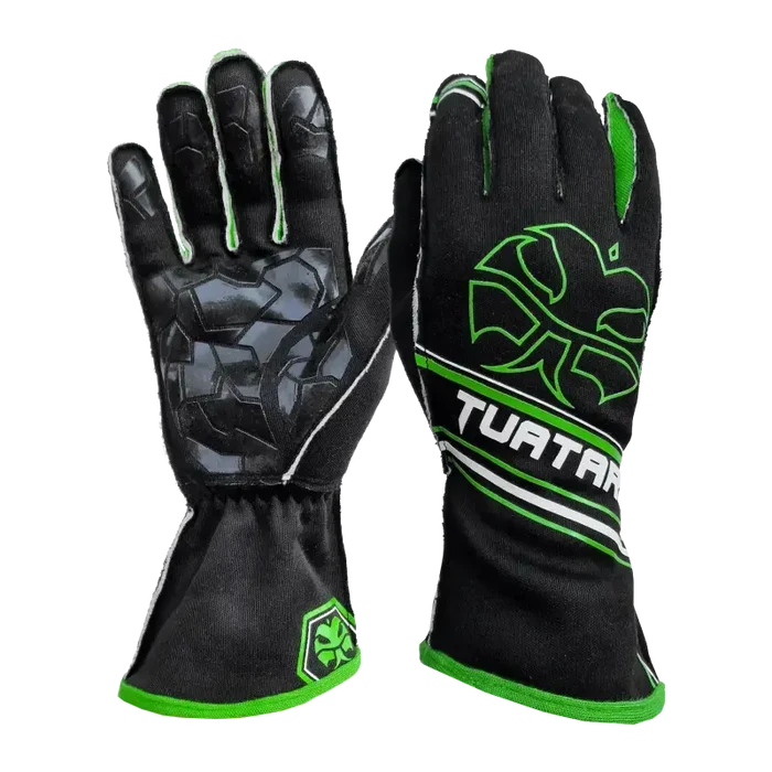 Tuatara Nomex Gloves – BLK/GRN - Sim Race Webshop B.V.