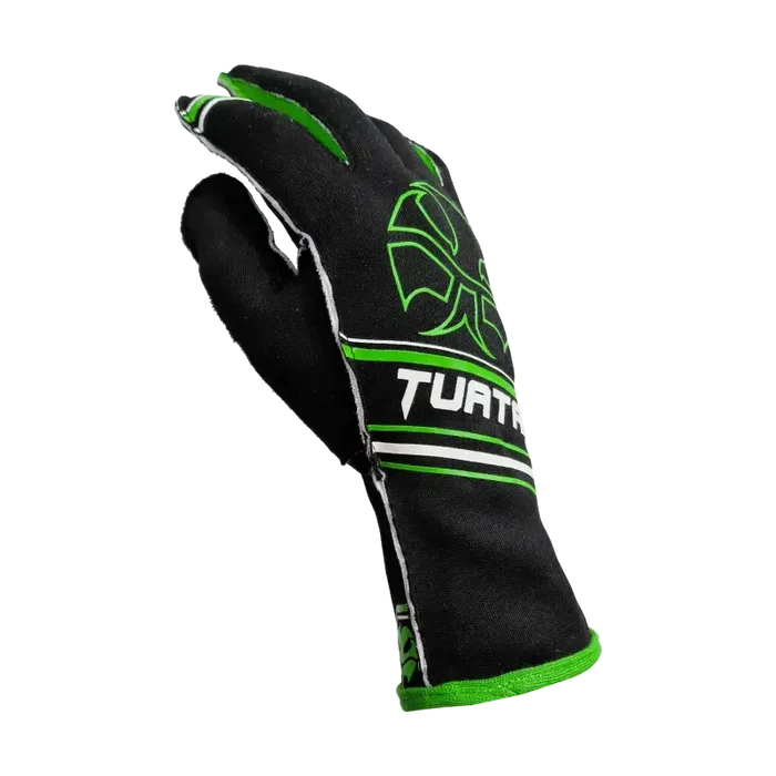 Tuatara Nomex Gloves – BLK/GRN - Sim Race Webshop B.V.