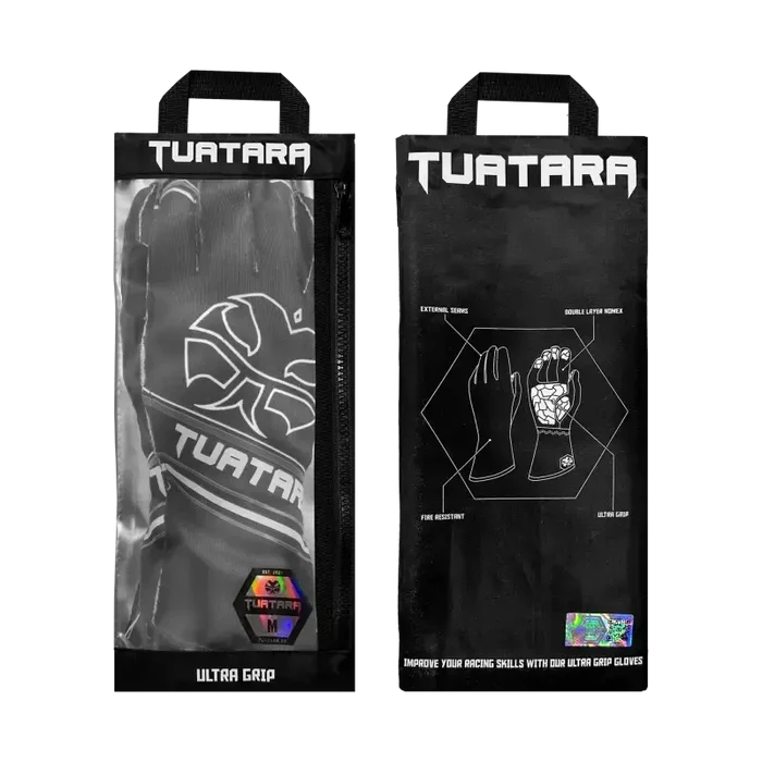 Tuatara Nomex Gloves – BLK/GRY - Sim Race Webshop B.V.