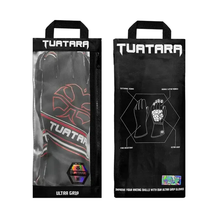 Tuatara Nomex Gloves – BLK/RD - Sim Race Webshop B.V.