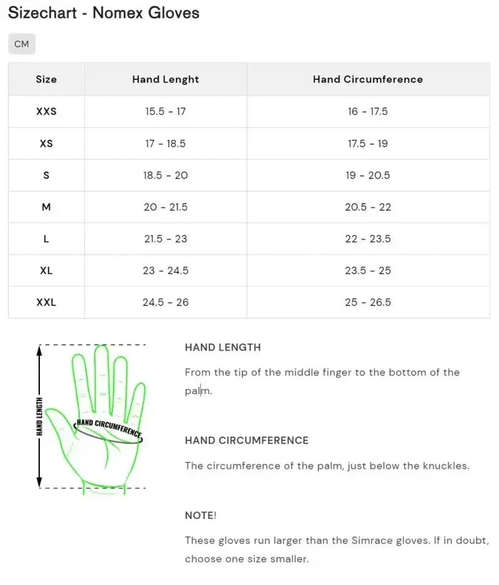 Tuatara Nomex Gloves – YLLW - Sim Race Webshop B.V.