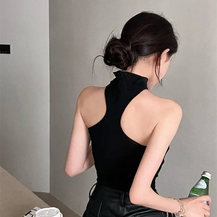 Turtleneck Strapless Tube Top fashionnsio