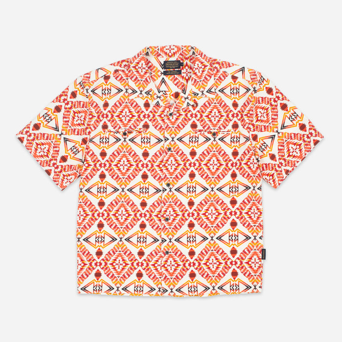 TWO POCKET CAMP SHIRT - THUNDER EARTHQUAKE CREAM