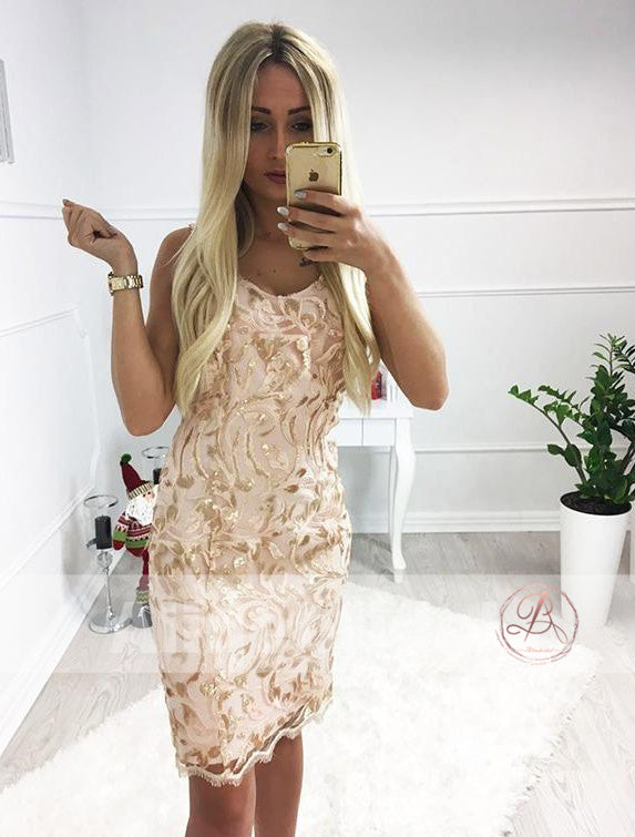 Unique Sparkly Lace Tight Sheath Charming Homecoming Dresses,HD0003