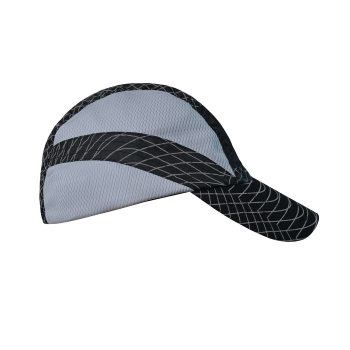 Unisex Reflective Vista Cap in Black Swirl