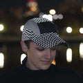 Unisex Reflective Vista Cap in Black Swirl