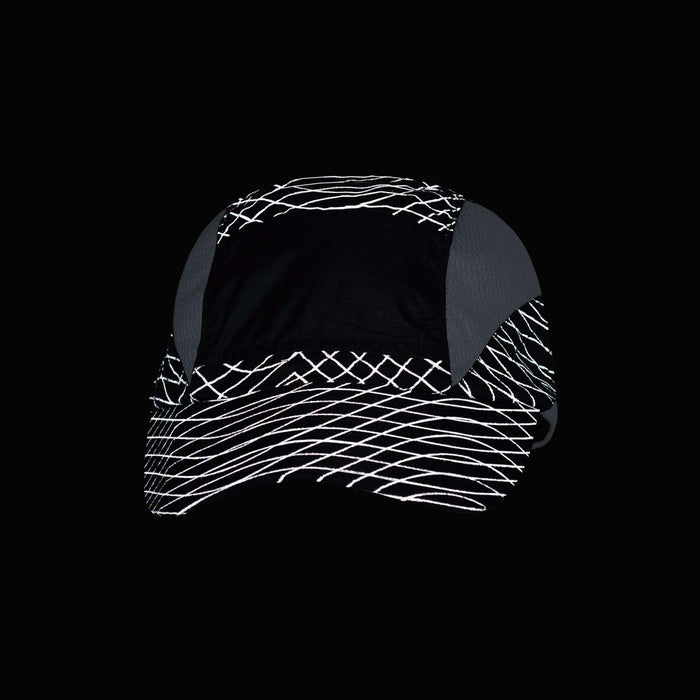 Unisex Reflective Vista Cap in Black Swirl