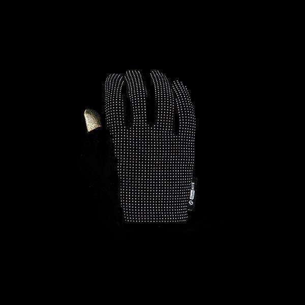 Unisex Second Skin Reflective Glove in Black